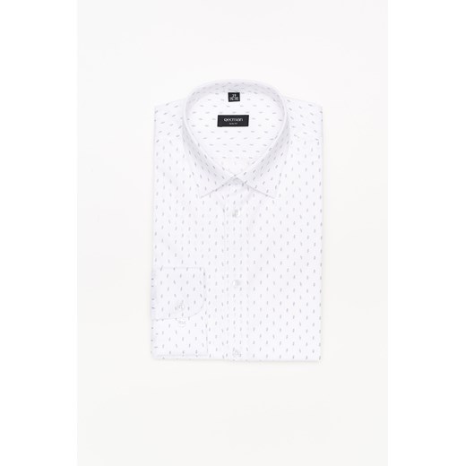 KOSZULA COLINE 3085T DŁUGI RĘKAW SLIM FIT BIAŁY ze sklepu Recman w kategorii Koszule męskie - zdjęcie 177532659
