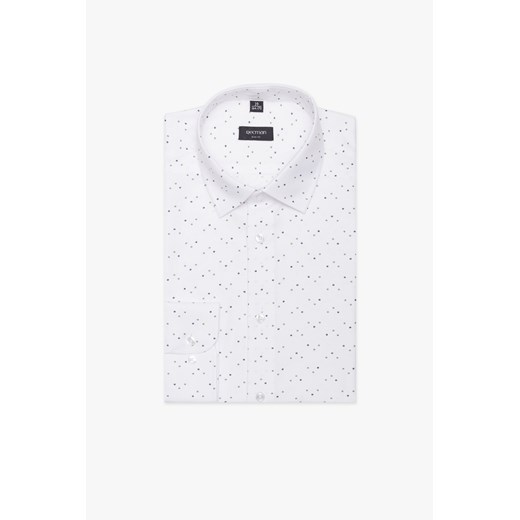 KOSZULA CORSINI 3107T DŁUGI RĘKAW SLIM FIT BIAŁY ze sklepu Recman w kategorii Koszule męskie - zdjęcie 177532967