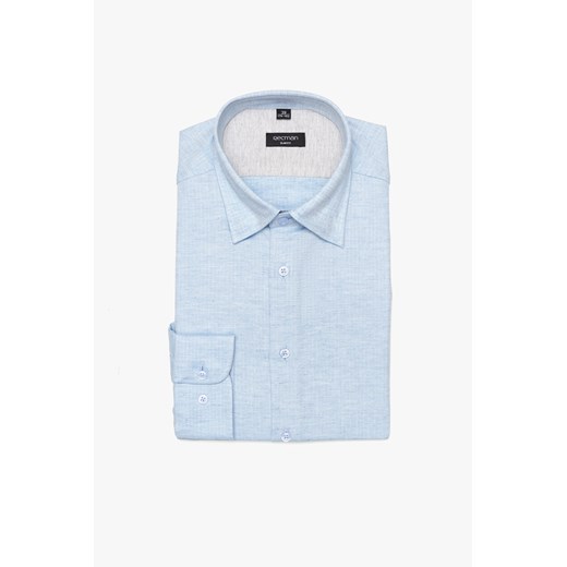 KOSZULA CORSINI 3120D DŁUGI RĘKAW SLIM FIT NIEBIESKI ze sklepu Recman w kategorii Koszule męskie - zdjęcie 177533049