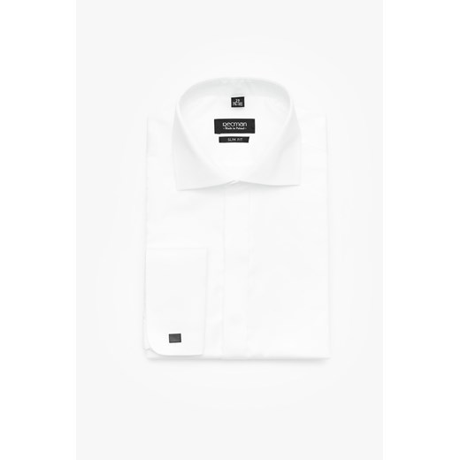 KOSZULA SAVERNE 3517 SP SLIM FIT BIAŁY ze sklepu Recman w kategorii Koszule męskie - zdjęcie 177533195