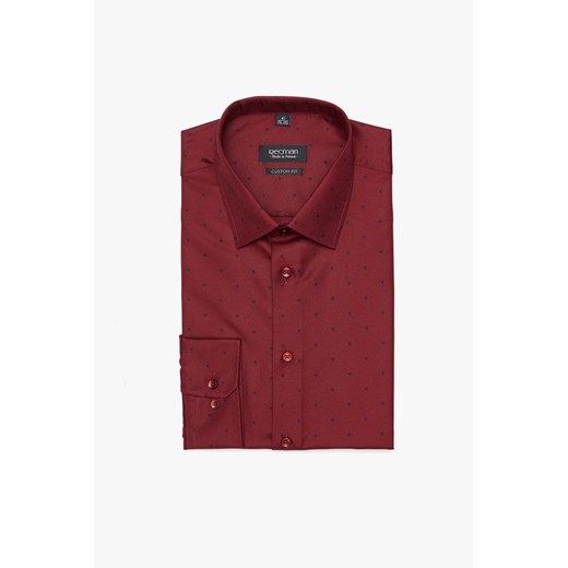 KOSZULA CORSINI 3128T DŁUGI RĘKAW CUSTOM FIT BORDO ze sklepu Recman w kategorii Koszule męskie - zdjęcie 177533219