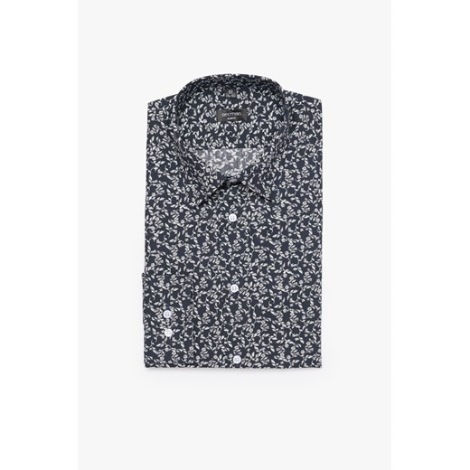 KOSZULA COLINE 3162D DŁUGI RĘKAW SLIM FIT CZERŃ ze sklepu Recman w kategorii Koszule męskie - zdjęcie 177533457