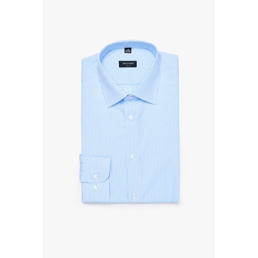 KOSZULA COFINO 3168T DŁUGI RĘKAW SLIM FIT NIEBIESKI ze sklepu Recman w kategorii Koszule męskie - zdjęcie 177533495