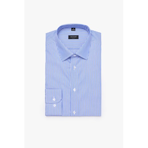 KOSZULA COFINO 3169T DŁUGI RĘKAW SLIM FIT GRANAT ze sklepu Recman w kategorii Koszule męskie - zdjęcie 177533498