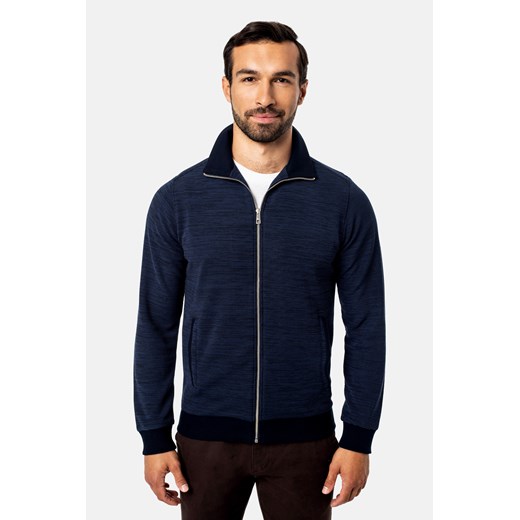BLUZA TRACK ROZPINANY NIEBIESKI ze sklepu Recman w kategorii Bluzy męskie - zdjęcie 177533536