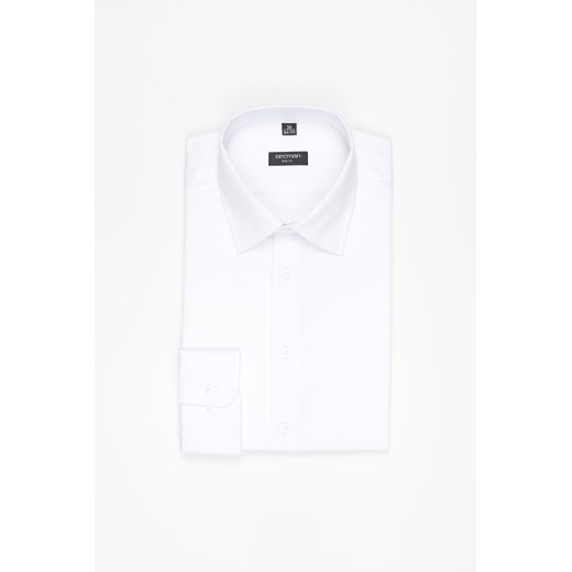 KOSZULA CORSINI 3182D DŁUGI RĘKAW SLIM FIT BIAŁY ze sklepu Recman w kategorii Koszule męskie - zdjęcie 177534098