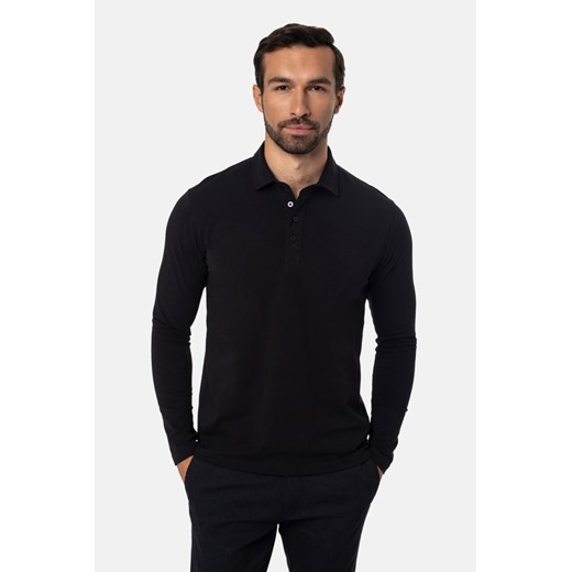 KOSZULKA POLO DR MANOM CZERŃ ze sklepu Recman w kategorii T-shirty męskie - zdjęcie 177534387