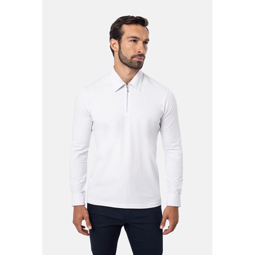 KOSZULKA POLO DR NORMAN BIAŁY ze sklepu Recman w kategorii T-shirty męskie - zdjęcie 177534395