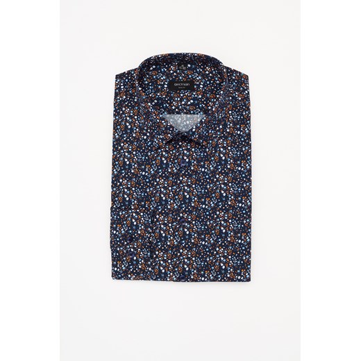 KOSZULA COLINE 3205T DŁUGI RĘKAW SLIM FIT GRANAT ze sklepu Recman w kategorii Koszule męskie - zdjęcie 177534507