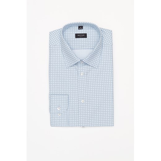KOSZULA COLINE 3206T DŁUGI RĘKAW SLIM FIT BŁĘKITNY ze sklepu Recman w kategorii Koszule męskie - zdjęcie 177534509