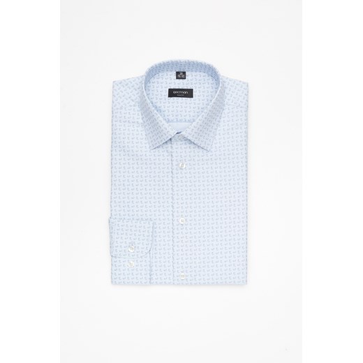KOSZULA COLINE 3211T DŁUGI RĘKAW SLIM FIT BŁĘKITNY ze sklepu Recman w kategorii Koszule męskie - zdjęcie 177534519