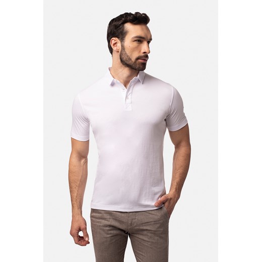KOSZULKA POLO MANE BIAŁA ze sklepu Recman w kategorii T-shirty męskie - zdjęcie 177534915