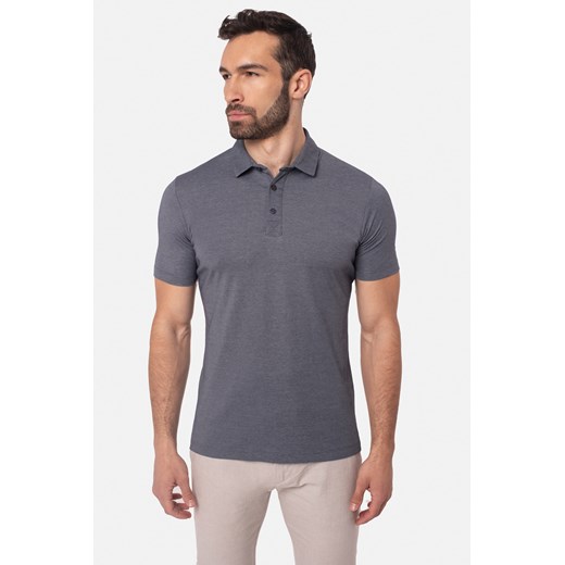 KOSZULKA POLO MANE GRANATOWA ze sklepu Recman w kategorii T-shirty męskie - zdjęcie 177534929