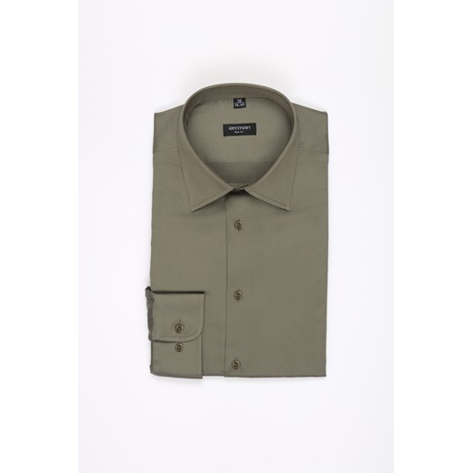 KOSZULA VERSONE 3225D DŁUGI RĘKAW SLIM FIT ZIELONA ze sklepu Recman w kategorii Koszule męskie - zdjęcie 177534995