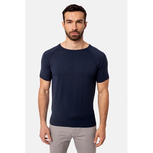 T SHIRT ROGLIANO NIEBIESKI ze sklepu Recman w kategorii T-shirty męskie - zdjęcie 177534998