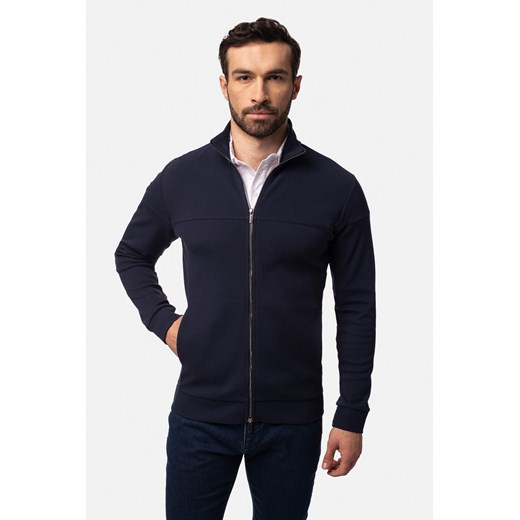 BLUZA DARNEY ROZPINANY GRANATOWA ze sklepu Recman w kategorii Bluzy męskie - zdjęcie 177535088