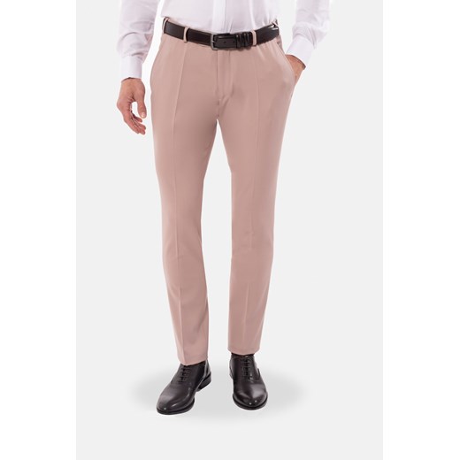 SPODNIE CLASSIC FLORES 318 RÓŻOWE ze sklepu Recman w kategorii Spodnie męskie - zdjęcie 177535205
