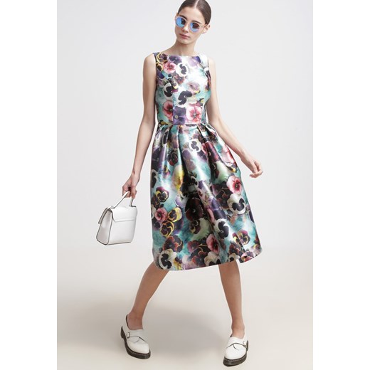 Chi Chi London ALYSSA Sukienka letnia multicoloured zalando bezowy kwiatowy