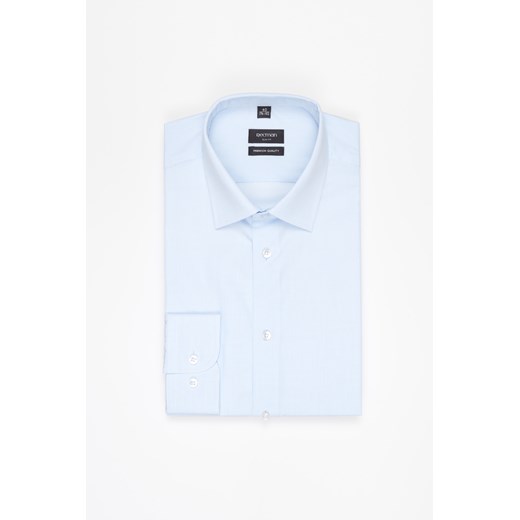 KOSZULA COVIVA 3235T DŁUGI RĘKAW SLIM FIT NIEBIESKA Z BAWEŁNY ze sklepu Recman w kategorii Koszule męskie - zdjęcie 177535479