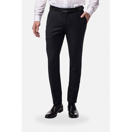 SPODNIE CLASSIC OLWIN 318 CZARNE Z WEŁNĄ ze sklepu Recman w kategorii Spodnie męskie - zdjęcie 177535548