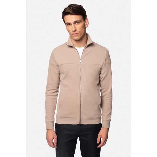 BLUZA DARNEY ROZPINANY BEŻOWA Z BAWEŁNY ze sklepu Recman w kategorii Bluzy męskie - zdjęcie 177535566