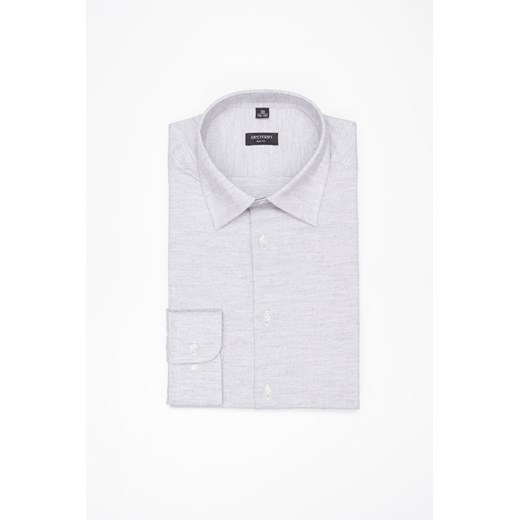 KOSZULA VERSONE 3255D DŁUGI RĘKAW SLIM FIT SZARA Z BAWEŁNY ze sklepu Recman w kategorii Koszule męskie - zdjęcie 177535649