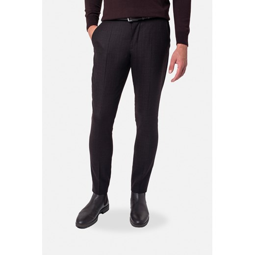 SPODNIE CLASSIC ALATA 318 BRĄZOWE Z WEŁNY ze sklepu Recman w kategorii Spodnie męskie - zdjęcie 177536129