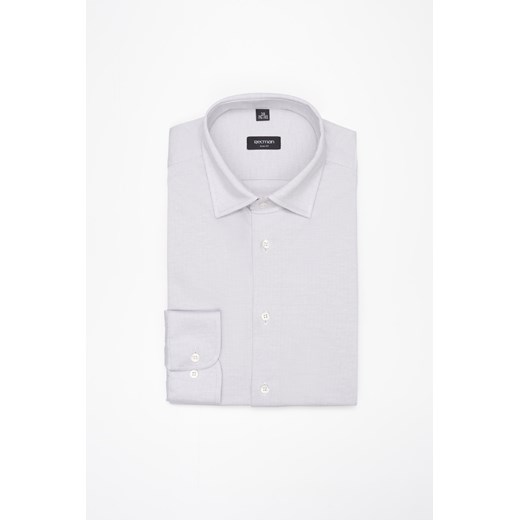 KOSZULA FORMENTO 3277 DŁUGI RĘKAW SLIM FIT SZARA Z BAWEŁNY ze sklepu Recman w kategorii Koszule męskie - zdjęcie 177536238