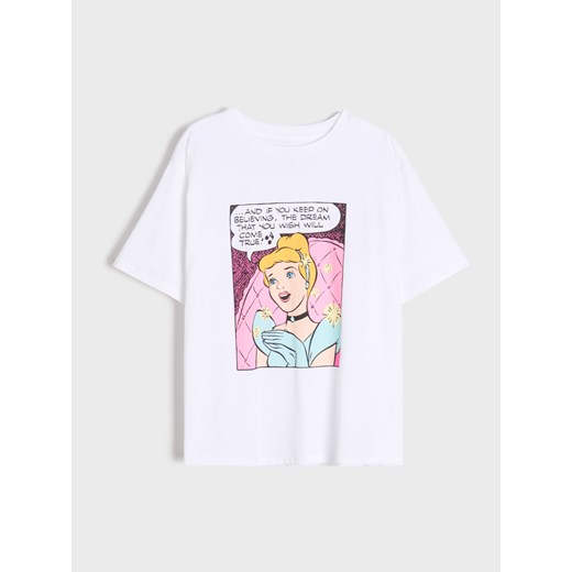 Sinsay - Piżama dwuczęściowa Disney Princesses - kremowy Sinsay XS Sinsay