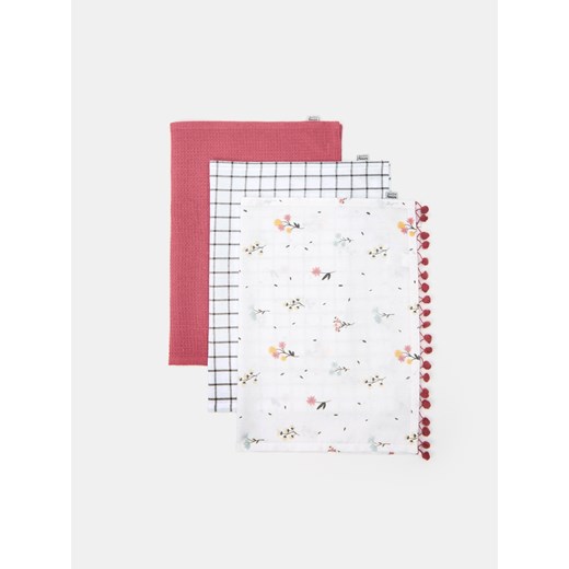 Sinsay - Ścierki kuchenne 3 pack - wielobarwny Sinsay One Size Sinsay