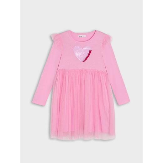 Sinsay - Sukienka tiulowa - różowy Sinsay 110 Sinsay