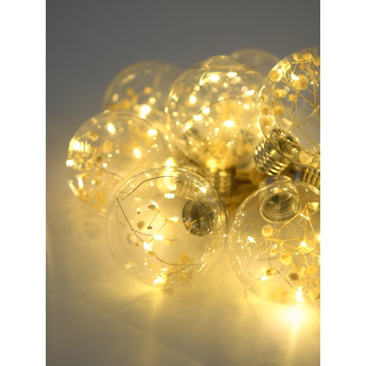 Sinsay - Lampki LED z kwiatowym motywem - beżowy Sinsay One Size Sinsay