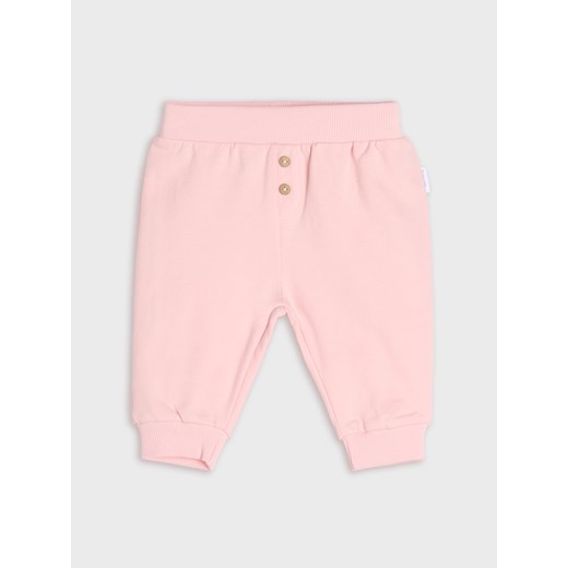 Sinsay - Ocieplane spodnie z ozdobnymi guzikami 2 pack - różowy Sinsay 62 Sinsay