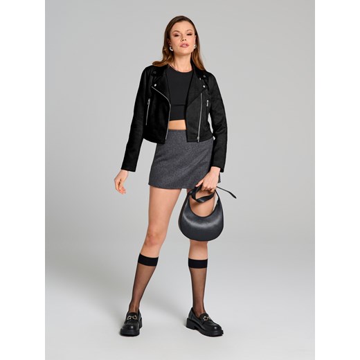 Sinsay - Kurtka ramoneska - czarny Sinsay L Sinsay