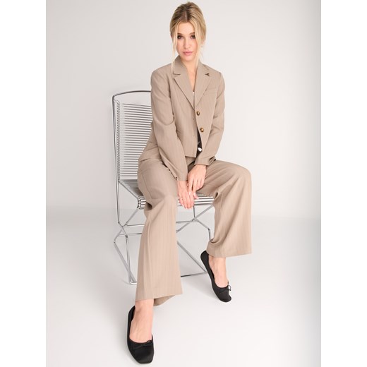 Sinsay - Spodnie - kremowy Sinsay XXS Sinsay