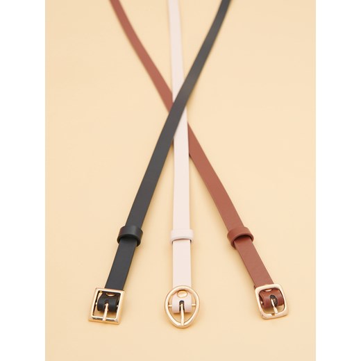 Sinsay - Paski 3 pack - wielobarwny Sinsay XL Sinsay