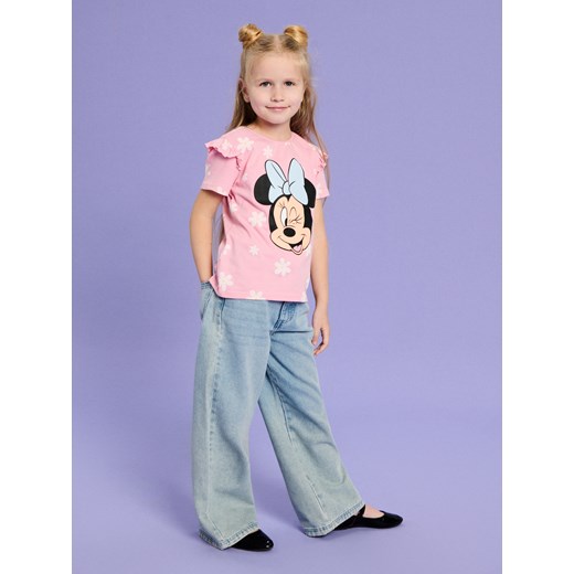 Sinsay - Bawełniana koszulka Disney 2 pack - różowy Sinsay 134 Sinsay
