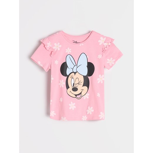Sinsay - Bawełniana koszulka Disney 2 pack - różowy Sinsay 110 Sinsay