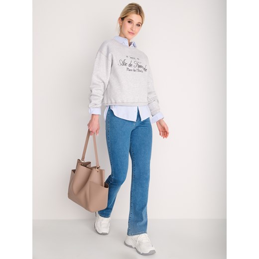 Sinsay - Jeansy FLARE - niebieski Sinsay 36 Sinsay