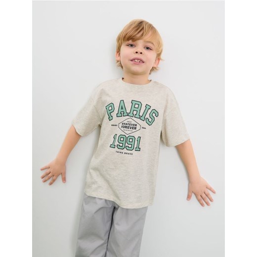 Sinsay - Koszulka - kremowy ze sklepu Sinsay w kategorii T-shirty chłopięce - zdjęcie 177554739