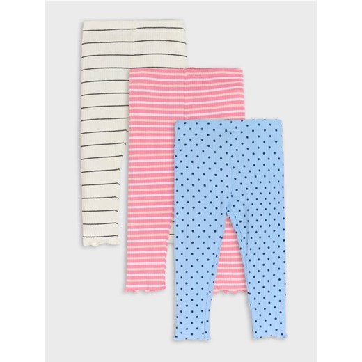 Sinsay - Legginsy 3 pack - biały ze sklepu Sinsay w kategorii Spodnie dziewczęce - zdjęcie 177554829