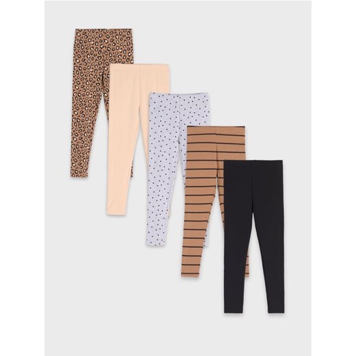 Sinsay - Legginsy 5 pack - wielobarwny ze sklepu Sinsay w kategorii Spodnie dziewczęce - zdjęcie 177554957