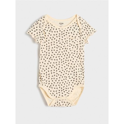 Sinsay - Body - kremowy ze sklepu Sinsay w kategorii Body niemowlęce - zdjęcie 177555058