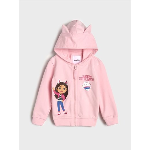 Sinsay - Bluza z kapturem Koci domek Gabby - różowy ze sklepu Sinsay w kategorii Bluzy dziewczęce - zdjęcie 177555285