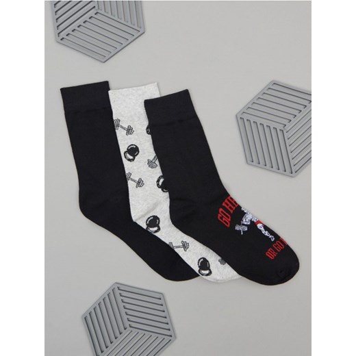 Sinsay - Skarpetki 3 pack - wielobarwny ze sklepu Sinsay w kategorii Skarpetki męskie - zdjęcie 177555317