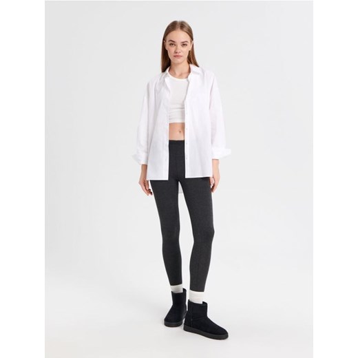 Sinsay - Legginsy basic - szary ze sklepu Sinsay w kategorii Spodnie damskie - zdjęcie 177555345