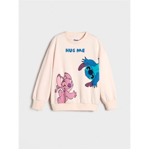 Sinsay - Bluza Stitch - kremowy ze sklepu Sinsay w kategorii Bluzy dziewczęce - zdjęcie 177555366