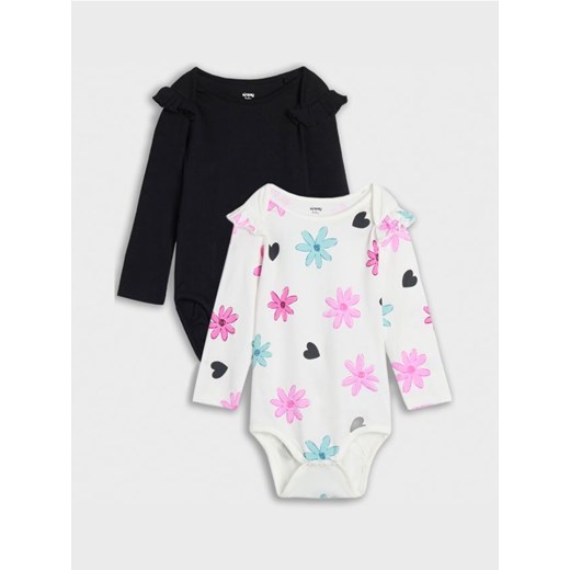 Sinsay - Body 2 pack - kremowy ze sklepu Sinsay w kategorii Body niemowlęce - zdjęcie 177555456