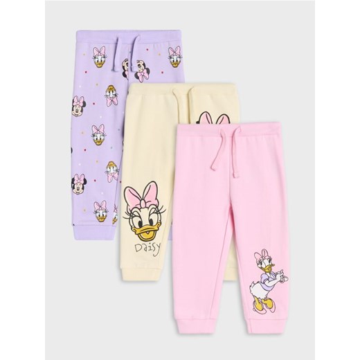 Sinsay - Spodnie dresowe Myszka Minnie 3 pack - kremowy ze sklepu Sinsay w kategorii Spodnie i półśpiochy - zdjęcie 177555478