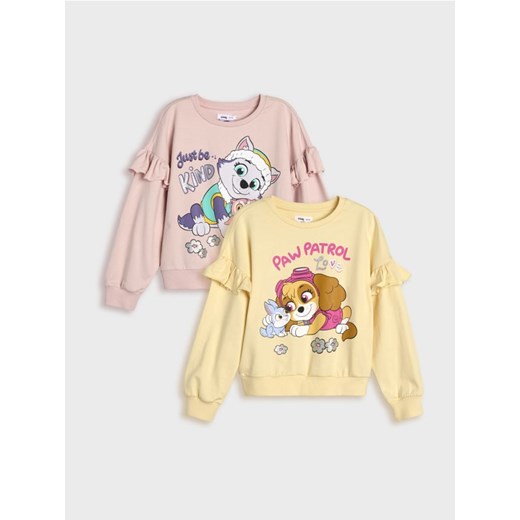 Sinsay - Bluzy 2 pack Psi Patrol - żółty ze sklepu Sinsay w kategorii Bluzy dziewczęce - zdjęcie 177556247